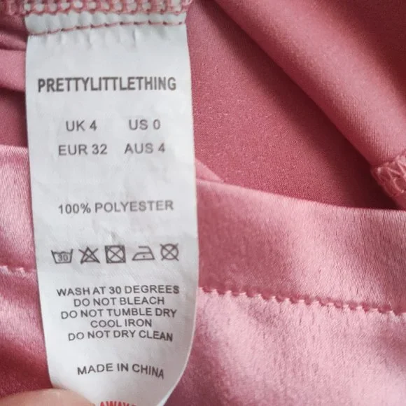 Prettylittlething pink dress women's size 0 - Picture 5 of 5